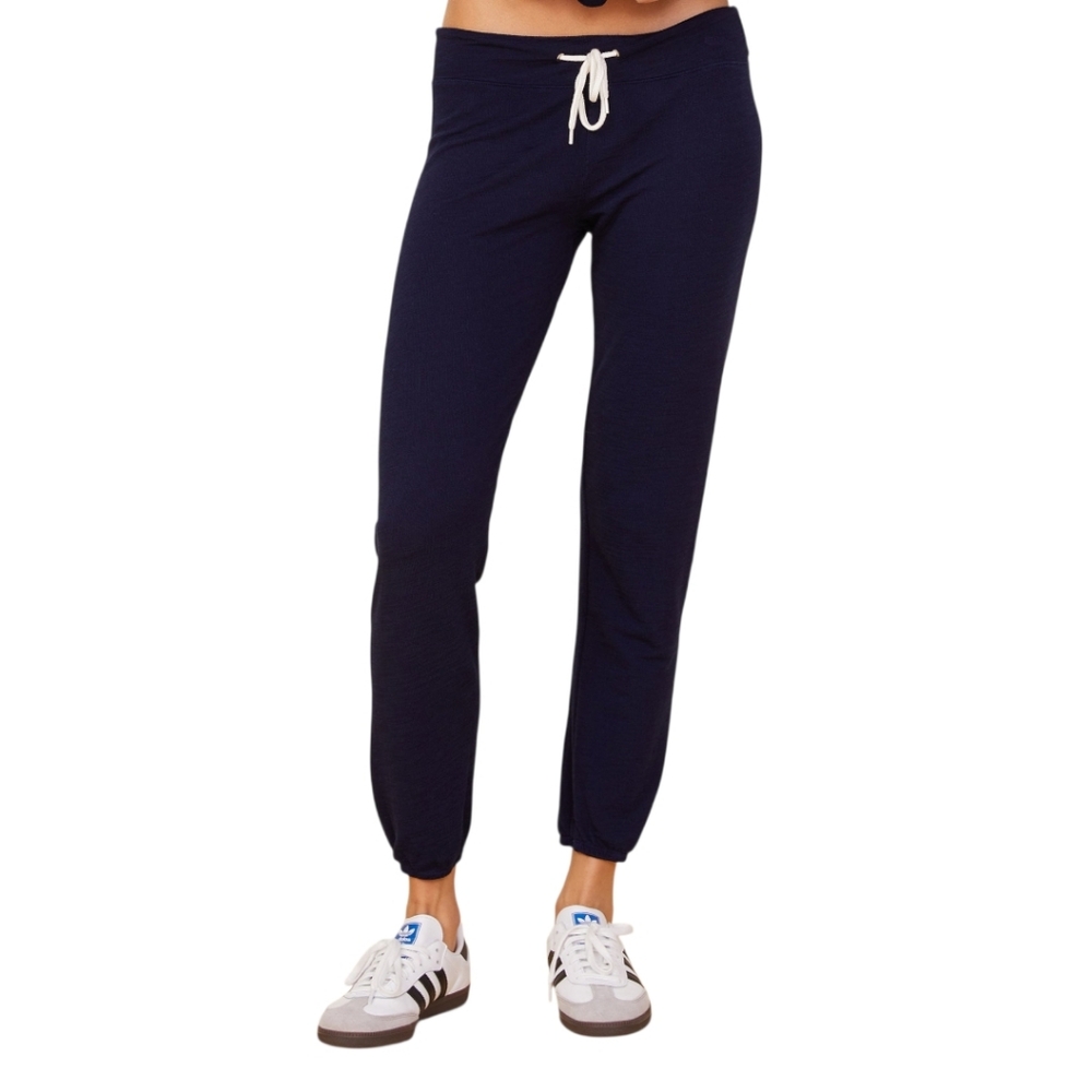 Monrow Supersoft Vintage Sweatpants Navy Lightweight Joggers Women's S
